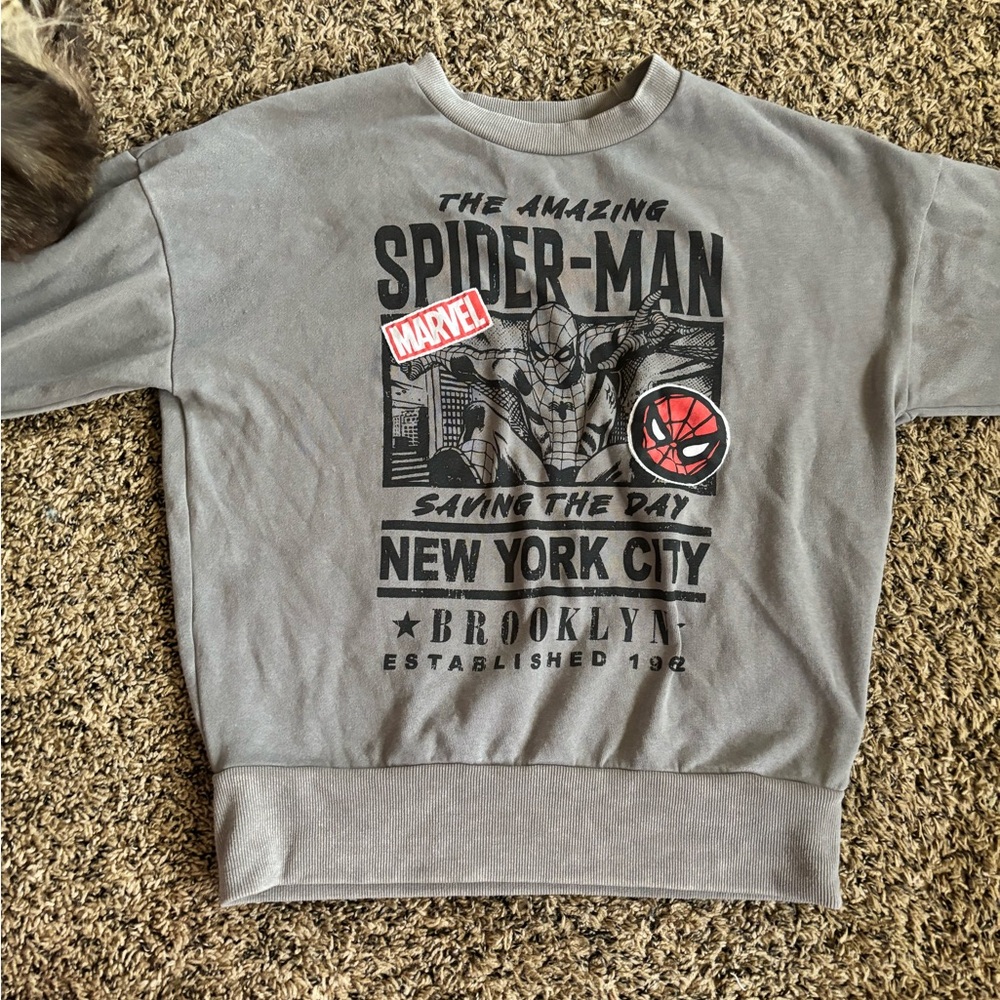 Marvel Gray Sweatshirt with Logo
